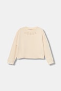 Дитяча бавовняна кофта Guess колір бежевий з аплікацією J5BQ22 KAV34