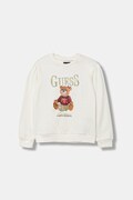 Guess bluza bawełniana dziecięca kolor beżowy wzorzysta K5BQ00 KAX74