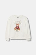 Guess bluza bawełniana dziecięca kolor beżowy wzorzysta K5BQ00 KAX74