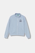 Детски памучен суичър United Colors of Benetton в синьо с апликация 3J68C505D