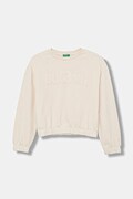 United Colors of Benetton gyerek melegítőfelső pamutból bézs, nyomott mintás, 33NVC10Q8