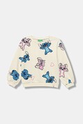 Detská bavlnená mikina United Colors of Benetton béžová farba, vzorovaná, 3UNPG10KD