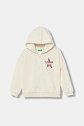 United Colors of Benetton bluza dziecięca kolor beżowy z aplikacją 39M2C505O