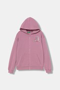 United Colors of Benetton bluza dziecięca kolor różowy z aplikacją 39M2C505O