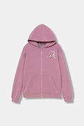 United Colors of Benetton bluza dziecięca kolor różowy z aplikacją 39M2C505O