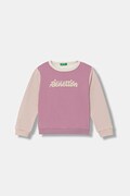 United Colors of Benetton bluza dziecięca kolor różowy gładka 39M2G10KY