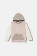 Дитяча кофта United Colors of Benetton колір рожевий з капюшоном візерунок 39M2G5045