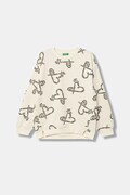 United Colors of Benetton bluza dziecięca kolor beżowy wzorzysta 3QHCC10RS
