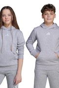 Дитяча кофта adidas колір сірий з капюшоном меланж JV9995