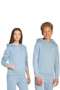 Dětská mikina adidas Originals modrá barva, s kapucí, hladká, JX2741