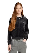 Detská mikina adidas Originals čierna farba, s kapucňou, jednofarebná, JX2845