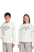 Dětská mikina adidas Originals bílá barva, s kapucí, s aplikací, JX5267