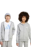adidas bluza dziecięca kolor szary z kapturem melanżowa JY4979