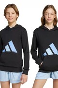 adidas bluză copii culoarea negru, cu glugă, cu imprimeu, KB7313