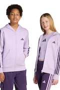 adidas bluza dziecięca kolor fioletowy z kapturem z aplikacją KB7307