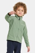 Суичър Didriksons MONTE KIDS FZ 10 в зелено с изчистен дизайн 505026