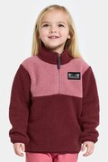 Суичър Didriksons GOSIG KIDS HALFZIP в бордо с изчистен дизайн 505536