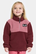 Кофта Didriksons GOSIG KIDS HALFZIP колір бордовий однотонна 505536
