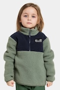 Кофта Didriksons GOSIG KIDS HALFZIP колір зелений однотонна 505536