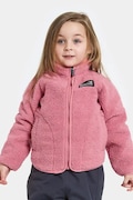 Didriksons hanorac fleece GIBBS KIDS FULLZIP 2 culoarea roz, uni, 505577