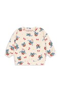 Дитяча кофта з бавовною Konges Sløjd ITTY SWEAT SHIRT GOTS колір бежевий візерунок KS103831
