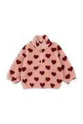 Παιδική μπλούζα Konges Sløjd JODY TEDDY HALF ZIP GRS χρώμα: ροζ, KS104067
