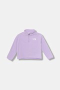 Otroški pulover The North Face KID GLACIER 1/4 ZIP PULLOVER vijolična barva, NF0A8CVJQZI1