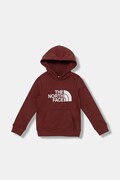 Detská mikina The North Face TEEN DREW PEAK PULLOVER HOODIE bordová farba, s kapucňou, s nášivkou, NF0A8EHH0VO1