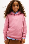 Дитяча кофта Tommy Hilfiger колір рожевий з капюшоном однотонна KS0KS00660