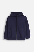 Coccodrillo bluza bawełniana dziecięca kolor granatowy z kapturem z nadrukiem EVERYDAY BOY A