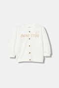 United Colors of Benetton bluza niemowlęca kolor biały z nadrukiem 3K1CA501S