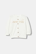 United Colors of Benetton bluză bebe culoarea alb, cu imprimeu, 3K1CA501S