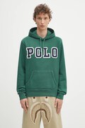 Mikina Polo Ralph Lauren Pohoodm2 Long Sleeve zelená farba, s kapucňou, s nášivkou, 710972664