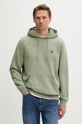 Tommy Jeans pulover s kapuco moški bombažen zelen DM0DM21922