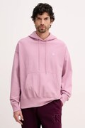 Calvin Klein Jeans bluza męska kolor różowy z kapturem gładka LV04RC278G
