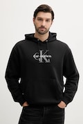 Calvin Klein Jeans bluza męska kolor czarny z kapturem z nadrukiem LV04RC282G