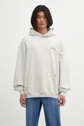 Represent bluza bawełniana Owners Club Script męska kolor szary z kapturem z nadrukiem OCM41200