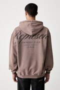 Represent Bluza z kapturem bawełniana męska brązowa OCM41200