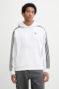 Суичър adidas Originals Baggy Hoodie мъжки в бяло с качулка с апликация JY1414