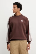 Pulover adidas Originals Oversize Crew moški, rjava barva, KA0469
