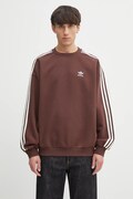 adidas Originals sweatshirt Oversize Crew brown color with an application KA0469