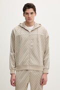 Guess bluza PARIMO męska kolor beżowy z kapturem wzorzysta Z5BQ13 K2042