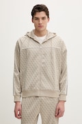 Guess bluza PARIMO męska kolor beżowy z kapturem wzorzysta Z5BQ13 K2042