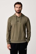 EA7 Emporio Armani bluza z kapturem męska bawełniana z elastanem zielona PJVRZ.8NPM32