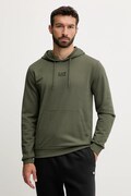 Bombažen pulover EA7 Emporio Armani moški, zelena barva, s kapuco, PJVRZ.8NPM32