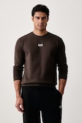 EA7 Emporio Armani bluza męska z bawełną brązowa PJVTZ.8NPM34