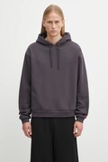 The North Face sweatshirt Redbox gray color hooded smooth NF0A8EFZ0SA1