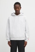 Mikina The North Face Redbox pánská, šedá barva, s kapucí, hladká, NF0A8EFZE041