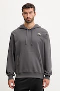 Памучен суичър The North Face Flowe Dome мъжки в сиво с качулка с принт NF0A8EGZRHI1