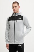 The North Face bluza treningowa Reaxion męska kolor szary z kapturem gładka NF0A8CNPEEI1